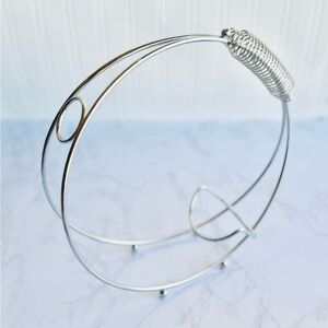Vintage mid century chrome wine bottle holder